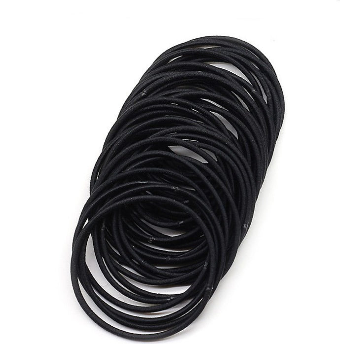 100Pcs Black Elastic Hair Bands Ponytail Holders for Kids Girls
Global swanky 3