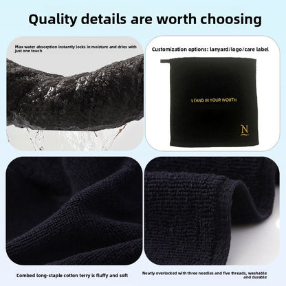 100% cotton black towel