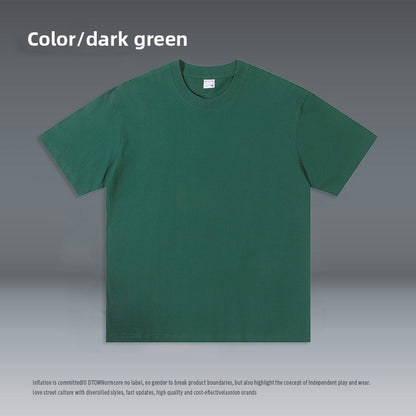 100% Cotton Crew Neck Short-Sleeve T-Shirt