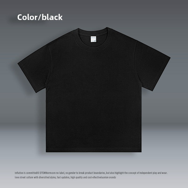 100% Cotton Crew Neck Short-Sleeve T-Shirt