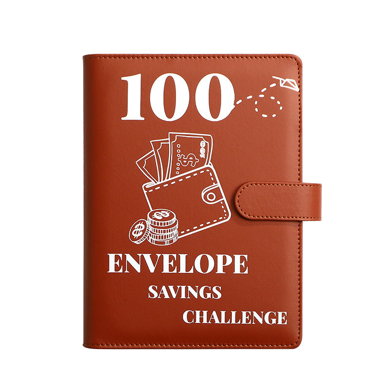 100 Days Savings Challenge Book with Grid Cards
