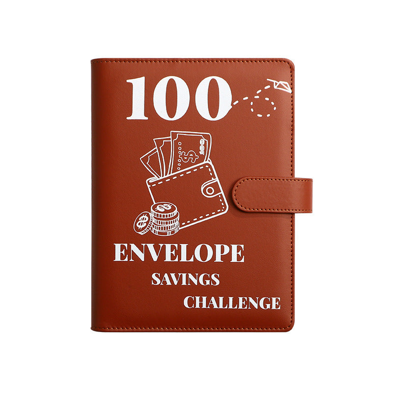 100 Days Savings Challenge Book with Grid Cards