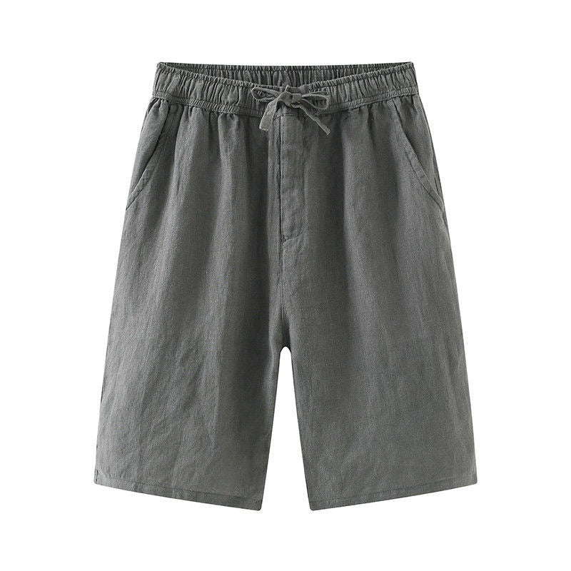 100% Linen Casual Men Shorts