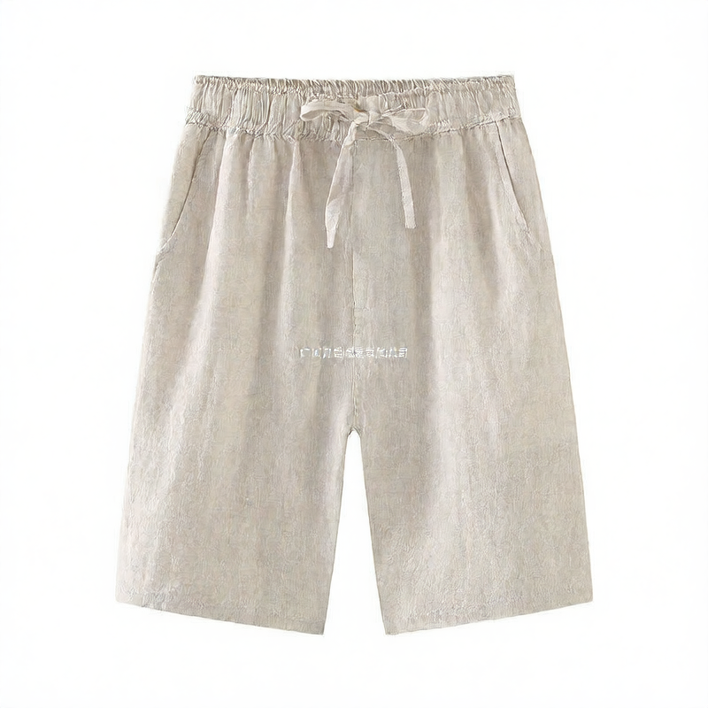 100% Linen Casual Men Shorts