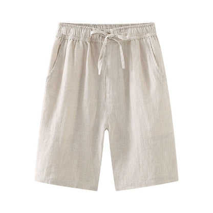 100% Linen Casual Men Shorts
