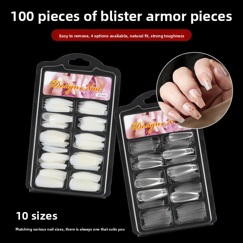 100 pieces of full-length extension nail caps