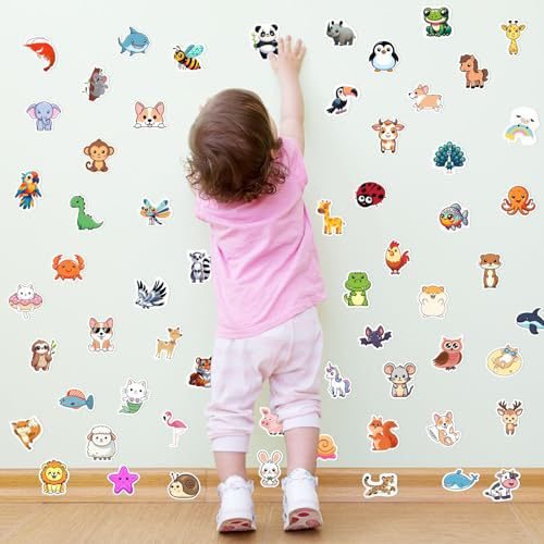 100 Sheets Animal Cartoon Stickers