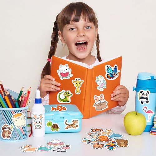 100 Sheets Animal Cartoon Stickers