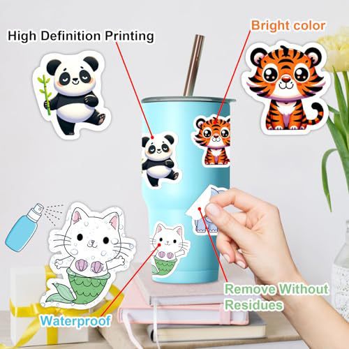 100 Sheets Animal Cartoon Stickers