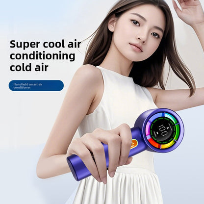 100-Speed Digital Display Handheld Fan