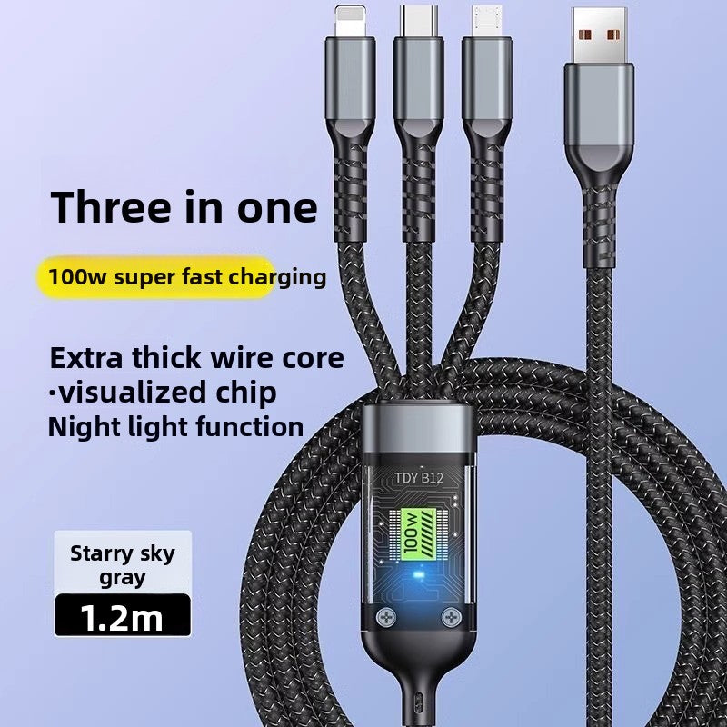 100W Multi-Port Fast Charging Data Cable