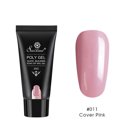 Quick Extension Crystal Gel Nail Set for Long-Lasting Shine