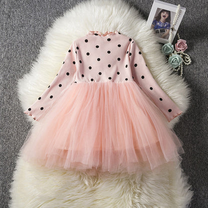 Buy Baby Girls Long Sleeve Tutu Dress – Spring Winter Party Wear