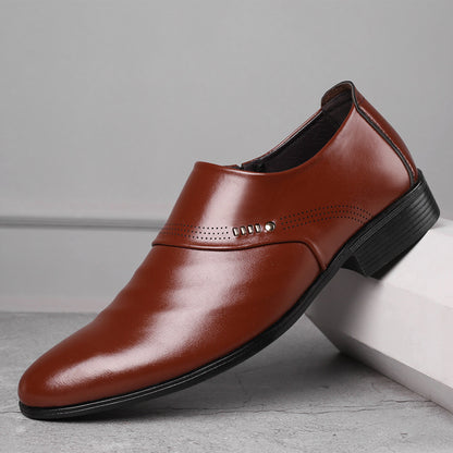 Buy Casual Pointed Toe Leather Shoes for Men Stylish Wear Daily