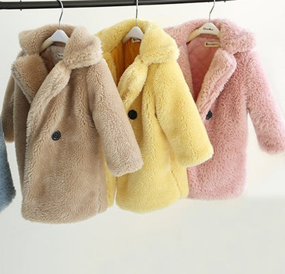 Big Kids Fur Coat – Cozy Autumn and Winter Coat for Kids