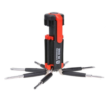 8 in 1 Multifunctional Screwdriver Set with LED Light Tool