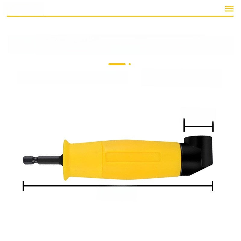 105-degree curved screwdriver joint