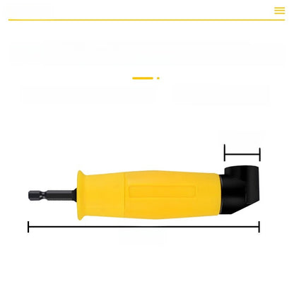 105-degree curved screwdriver joint
