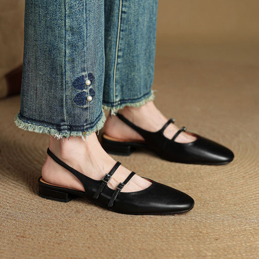 Women's Flat Sandals Soft Sole Single Strap Summer Wear