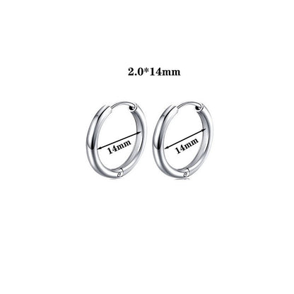 Buy Stainless Steel Coil Earrings – Simple Modern Style