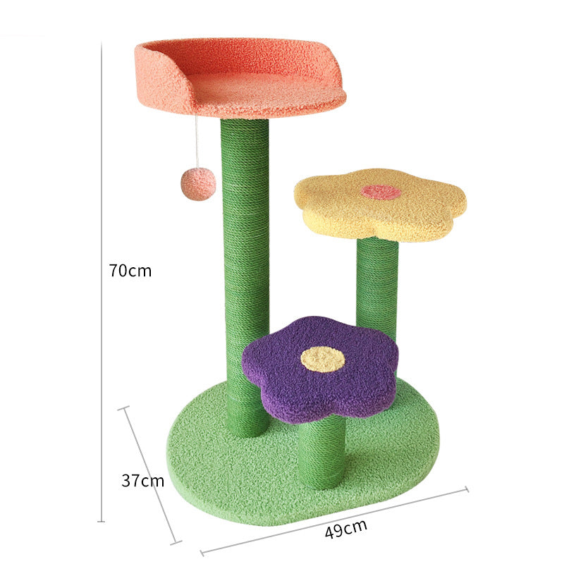 Cat Tower Climbing Tree Scratch Board Wear-Resistant for Cats