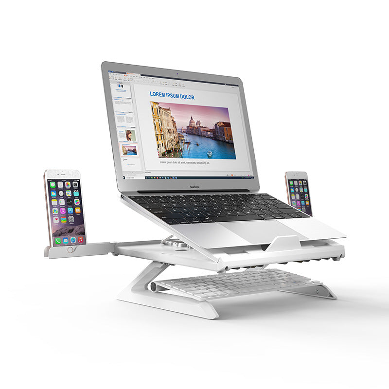 New Laptop Stand Portable Folding Monitor Riser Aluminum Base