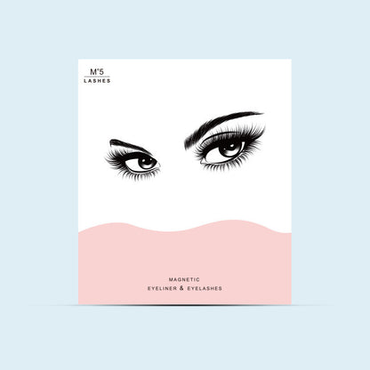 Magnetic Liquid Eyeliner with False Eyelashes and Tweezer