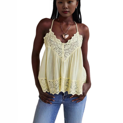 Buy Women's Solid Color Lace Camisole Vest Stylish & Versatile