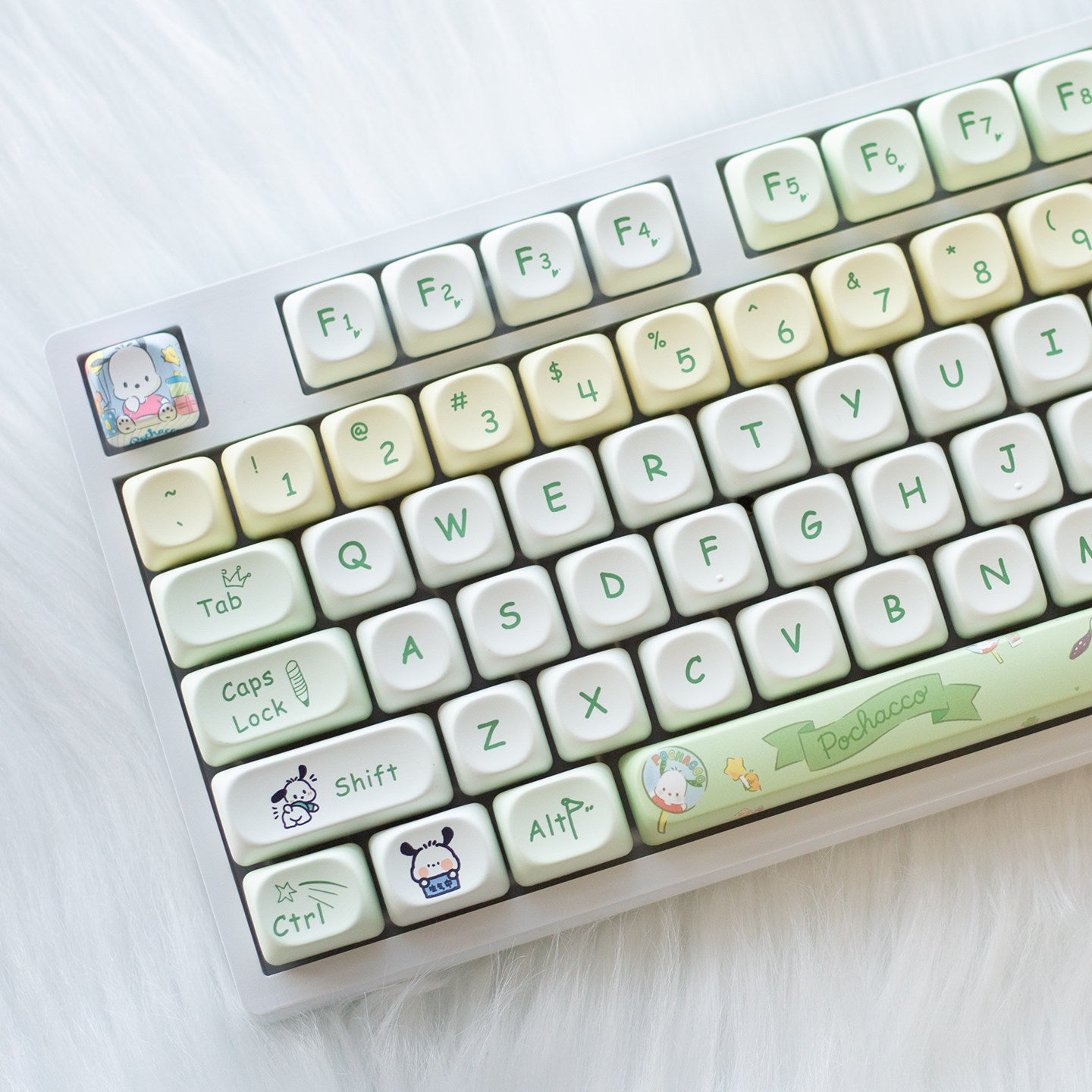 108-Key Mechanical Keyboard, Three-Mode Wired, Wireless, Bluetooth, Hot-Swappable, Suitable for Girls, Office, Gaming, Cute Rgb Lighting