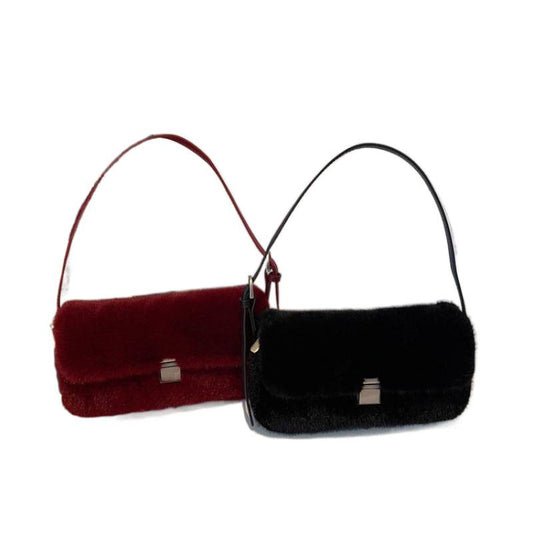 Buy Retro Armpit Shoulder Plush Bag Stylish Everyday Carry for Women