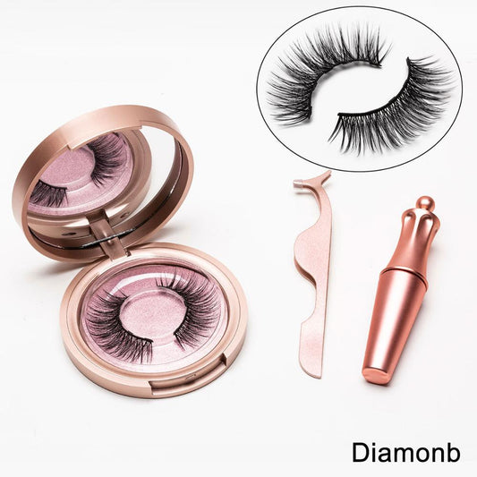 Magnetic Liquid Eyeliner with False Eyelashes and Tweezer