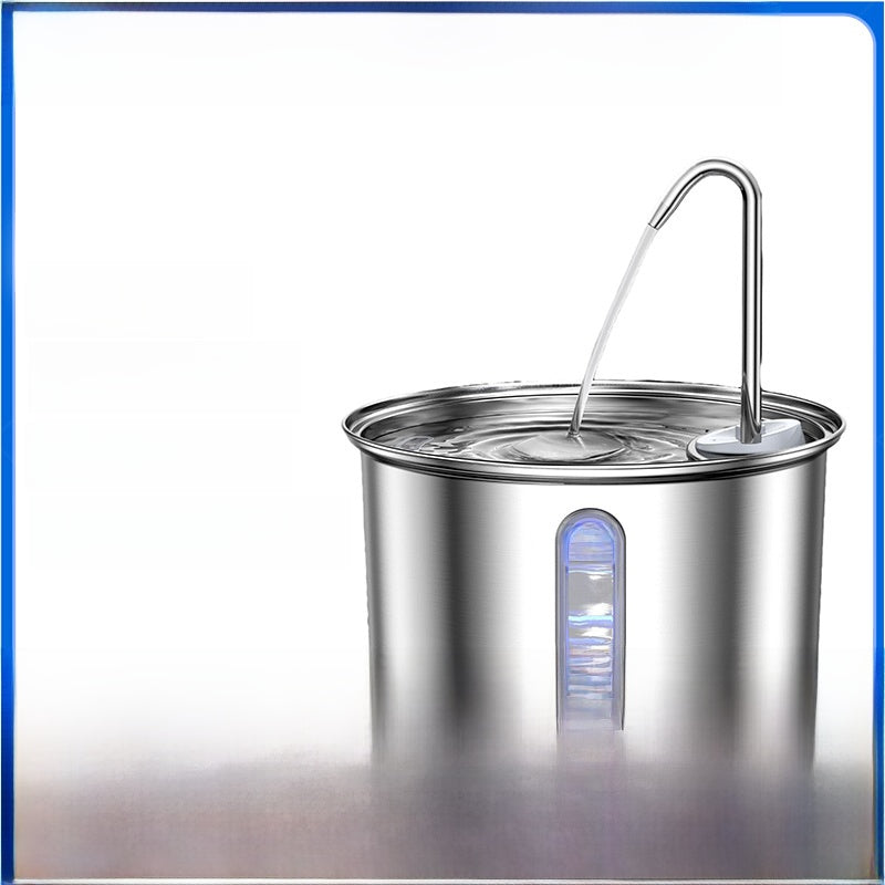 Stainless Steel USB Pet Water Dispenser with Filter