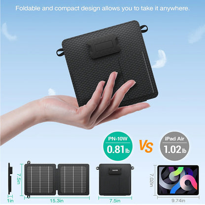  10W Fast Solar Charging Panel with USB-A for Outdoor Power global-swanky 2