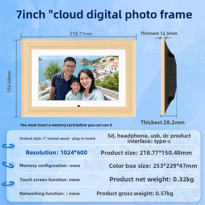 10.1-inch Rechargeable Touchscreen Digital Photo Frame with 32GB Memory