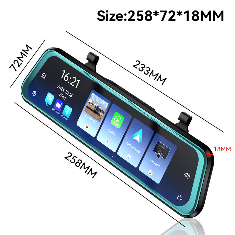 10 inch Full Screen Carplay Dash Cam