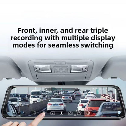 10 Inch Full Screen Dash Cam with WIFI Dual Recording