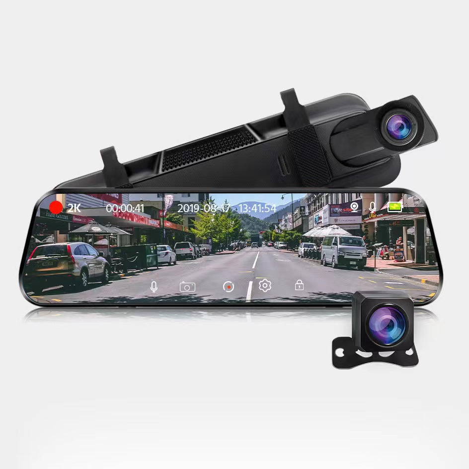 10 Inch Full Screen Dash Cam with WIFI Dual Recording