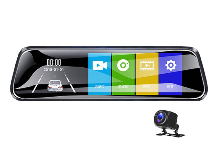 10 Inch Touch Screen Car DVR Front Rear Camera