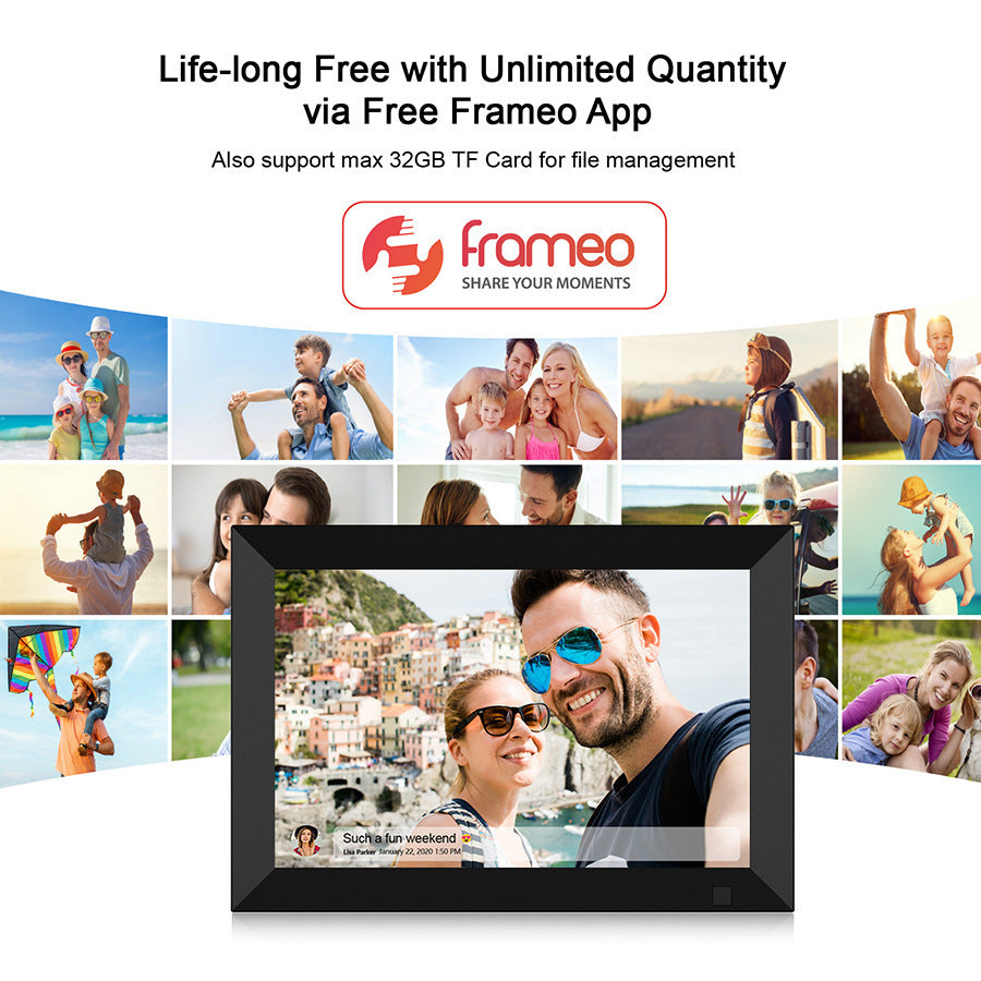 10 inch WIFI Touch Digital Photo Frame with Memory