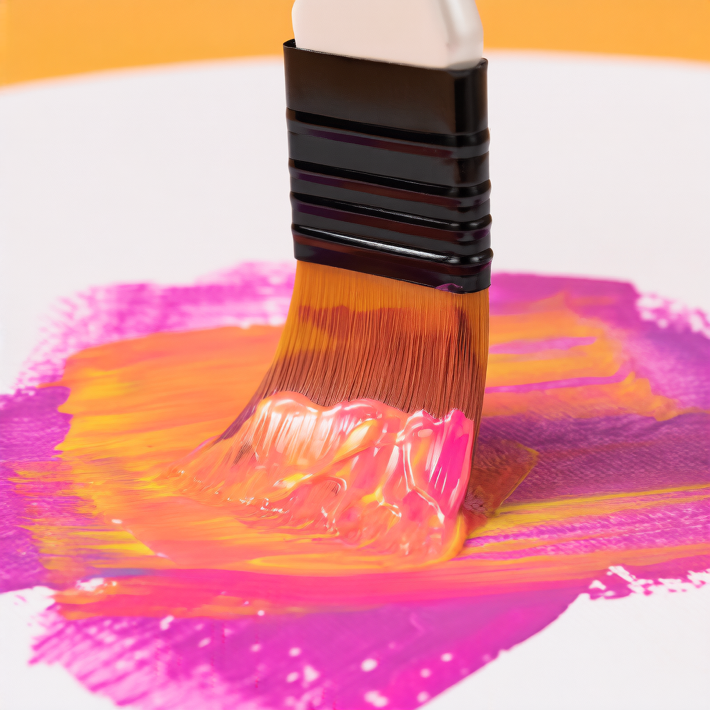 10 Nylon Hair Brushes Set for Watercolor Acrylic Oil Painting