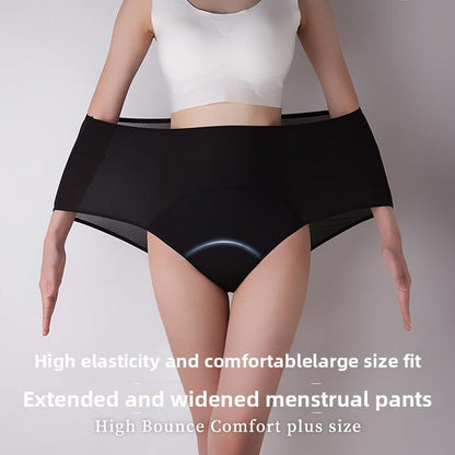 10 yards mesh breathable menstrual leak-proof physiological pants high waist foreign trade large size triangle ladies underwear 9044