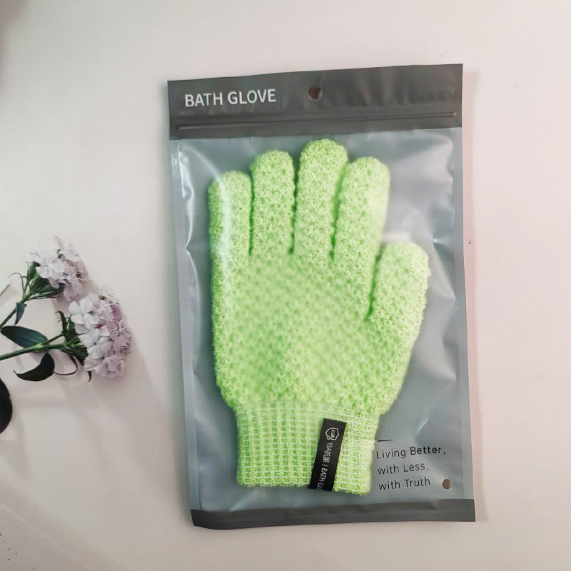 10A Antibacterial Thick Exfoliating Bath Glove Body Scrubber Mitt