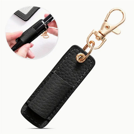 Creative Neck-Hanging Pen Holder With Keychain for Students