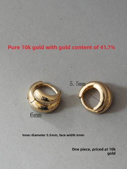 10K Gold Teardrop Ear Cuff