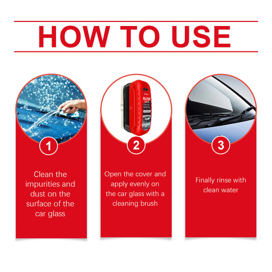 Automotive Oil Film Cleaning Brush Windshield Cleaner