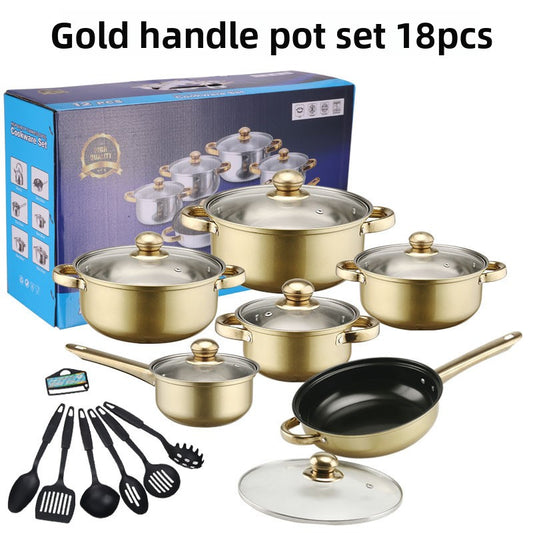 Premium Stainless Steel Cookware Kitchen Pots and Pans Set