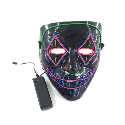 Buy Halloween LED Glowing Mask for Parties Cosplay Night Fun