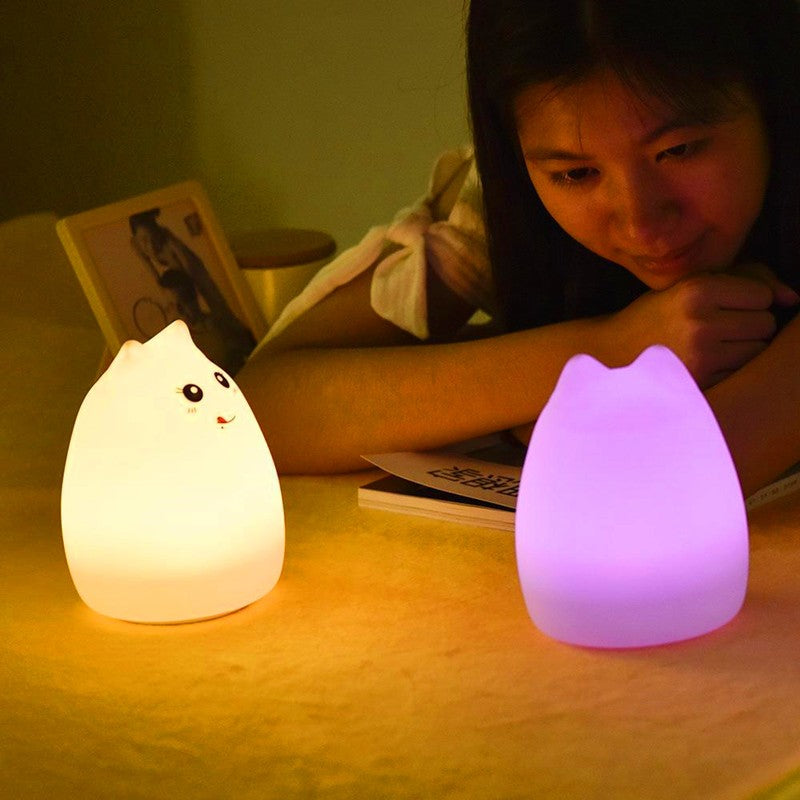 Silicone Touch Sensor LED Night Light for Children Baby Kids