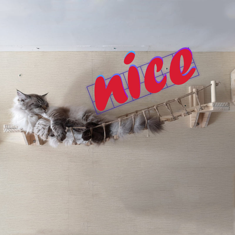 Buy Wall Cat Furniture Pine Wall Hanging Stylish Pet Home Decor