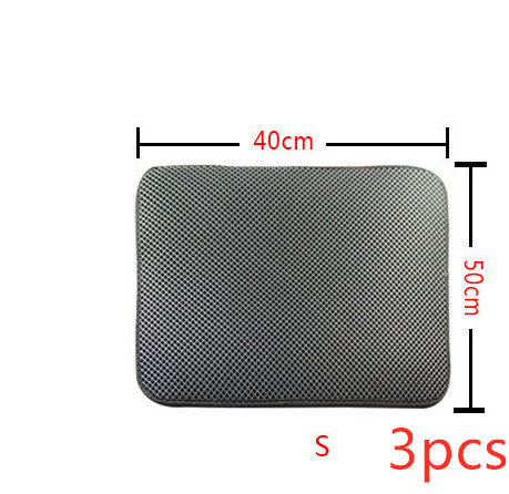 Buy Double Layer Cat Litter Mat With Honeycomb Trapping Design